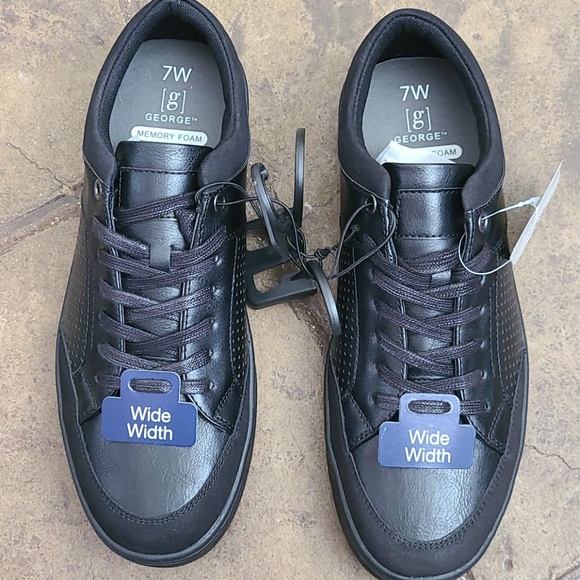 BLACK SHOES memory foam new - Picture 1 of 4